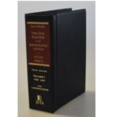 Jones & Buckle The Civil Practice of the Magistrates’ Courts V1